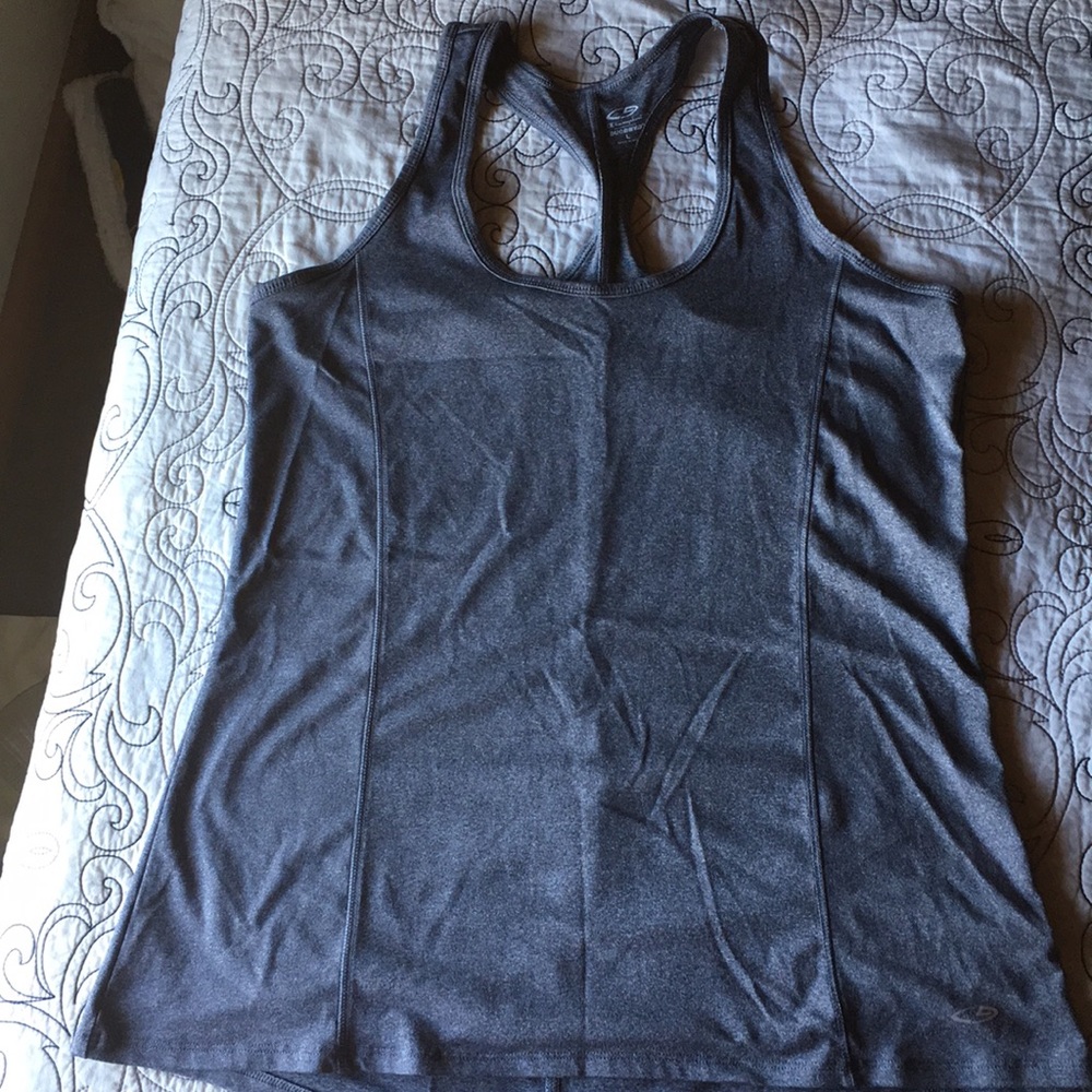 Grey athletic tank